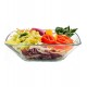 Saladeira 688ml 17cm Quadrada Fiore Em Vidro
